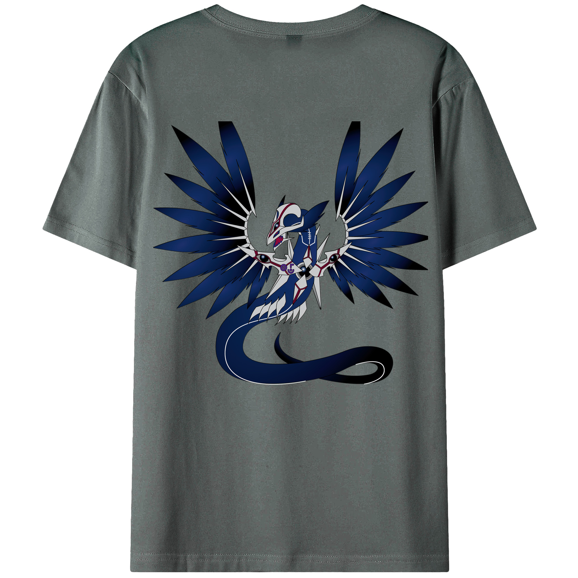 （画像用） 遊☆戯☆王 Yu-Gi-Oh! 綿100％ メンズ半袖Tシャツ（バックプリント） 通気性